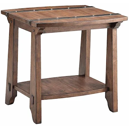 Cheyenne Side Table w/ Lower Shelf